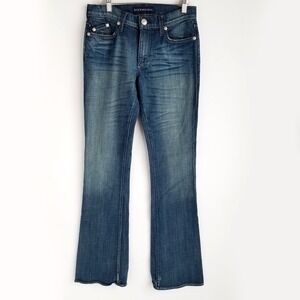 Rock & Republic Nora Flare Jeans Womens 27 Medium Wash 35 Inseam Stretchy